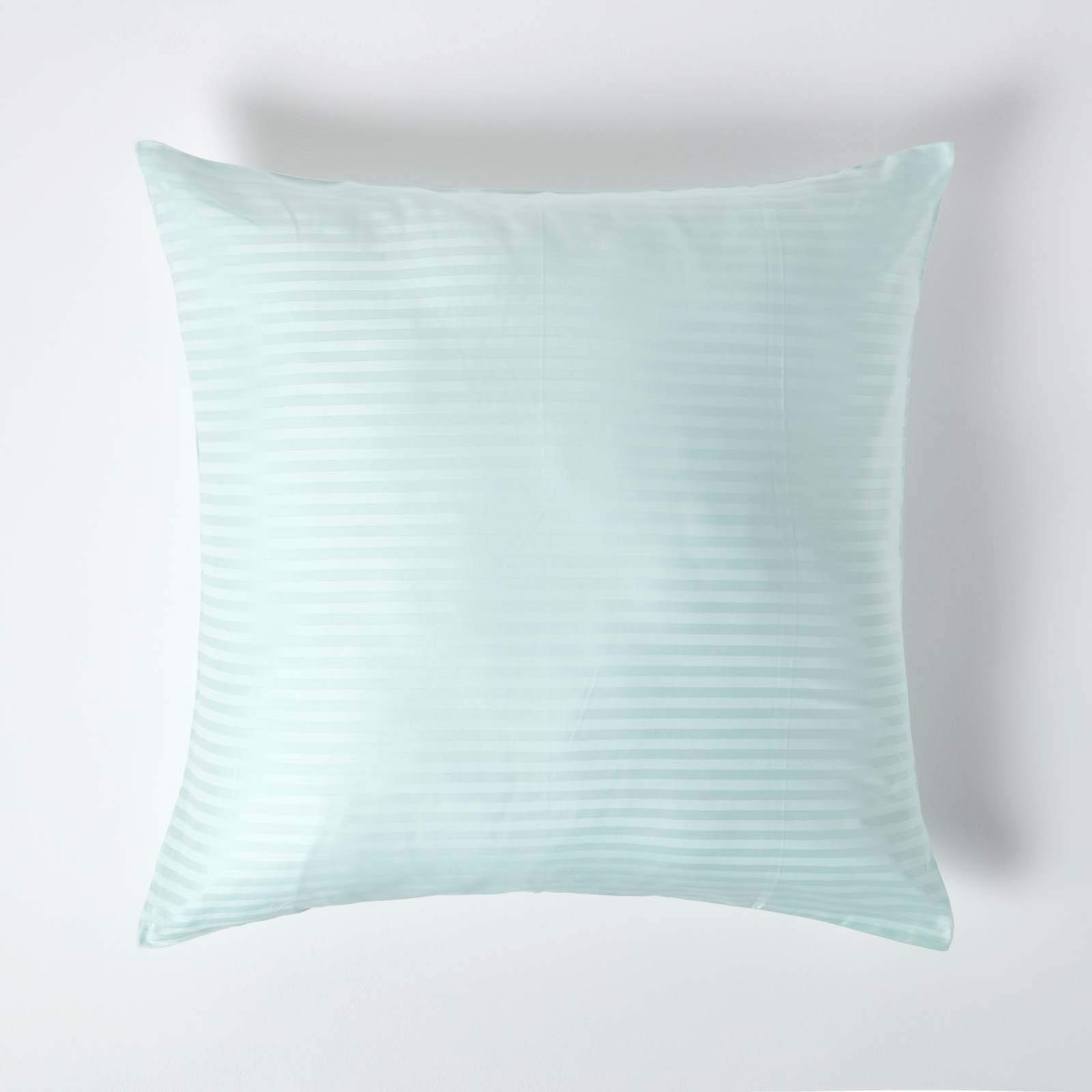 Homescapes Blue Continental Egyptian Cotton Pillowcase 330 Tc, 80 X 80 Cm In