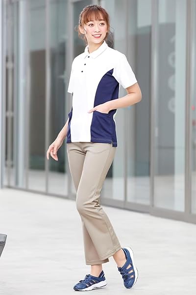 [ナースリー] すっきり美脚パンツ ストレッチ 吸汗速乾 介護 病院 保育 看護 歯科 股下71 - 2