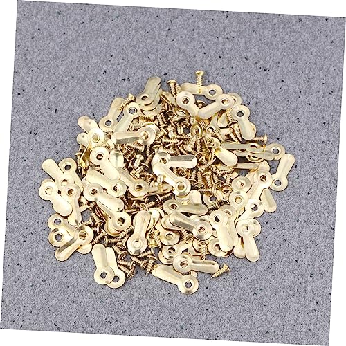 Image of Tablet Screw 200pcs Photo Frame Accessories Metal Melon Nail Small Slices Easy Install Wall Art Hanging Hardware Picture Frame Back Sheet