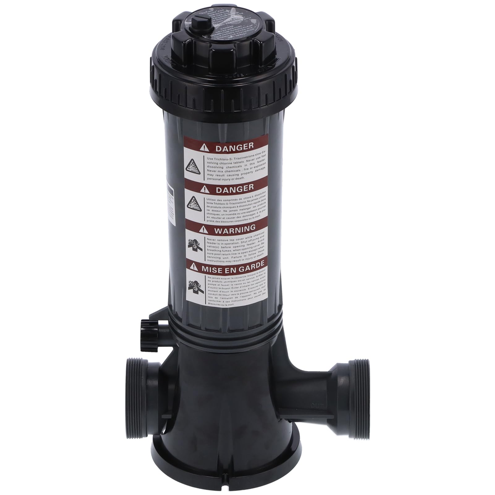Cryfokt Dosatore Automatico in Linea per Piscina, Erogatore Regolabile con Manopola, for Sanificazione e Manutenzione Dell'acqua della Piscina