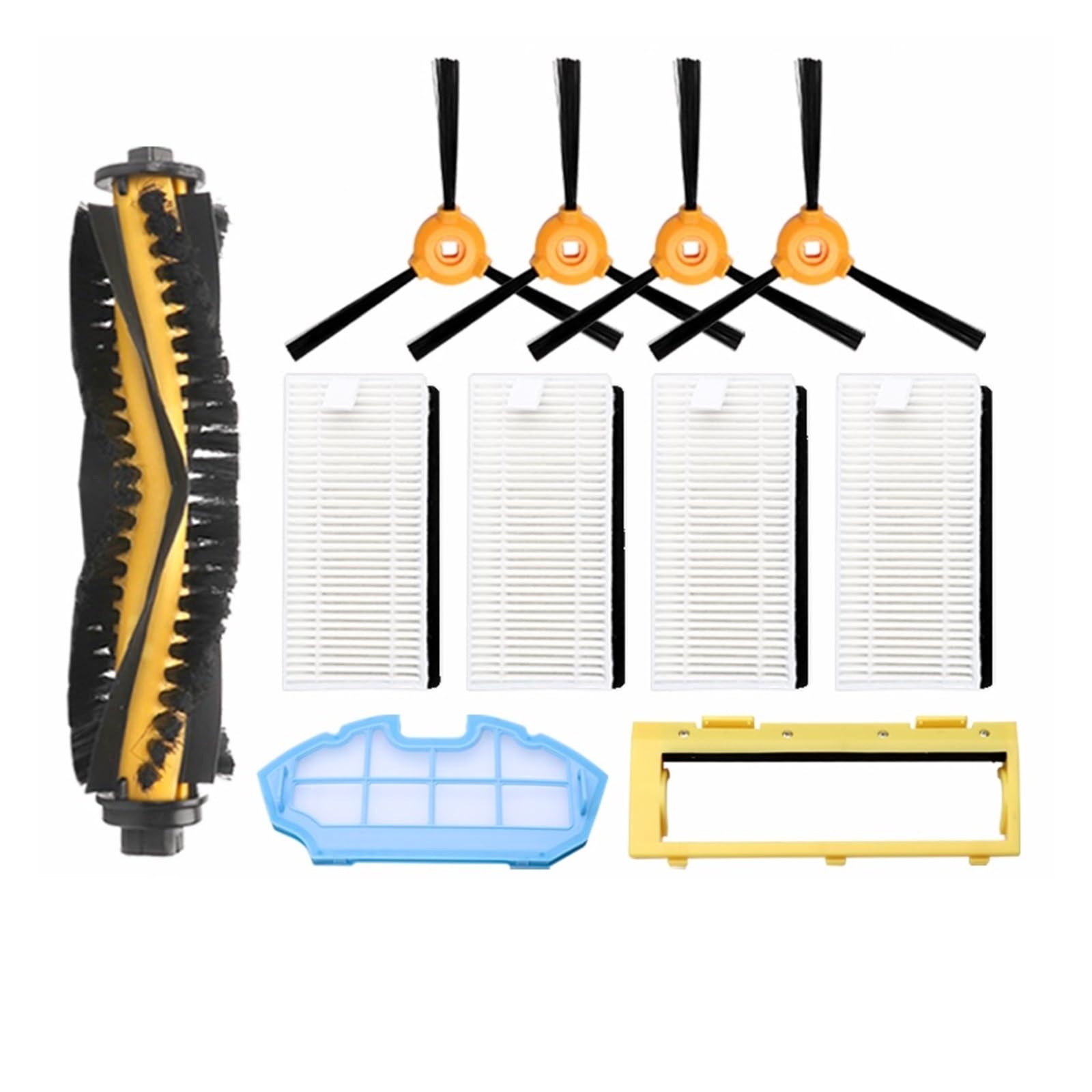 Kompatybilny Z Cecotec Conga Excellence 990 Conga 1190, Kompatybilny Z Eufy RoboVac 11 11C, Kompatybilny Z Częściami Zamiennymi Ecovacs N79S Główna Szczotka Boczna Akcesorium Do Filtra Hepa(Red)