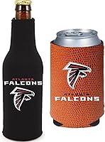 Vista 73 de Soporte aislante para latas y botellas de fútbol americano enfriador de bebidas Huggie (Nueva Orleans (Saints) - Negro)
