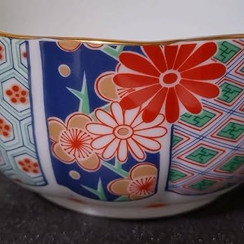 有田焼　陶扇　菊割皿　5枚セット　錦絵　中皿　和皿　金彩色絵　赤絵 古伊万里 有田焼 陶扇 菊割皿 5枚セット 錦絵 中皿 和皿 金彩色絵 赤絵 古