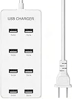Vista 8 de Cargador de pared USB 60W Estación de carga USB para múltiples dispositivos Hub de alimentación de carga inteligente para múltiples dispositivos