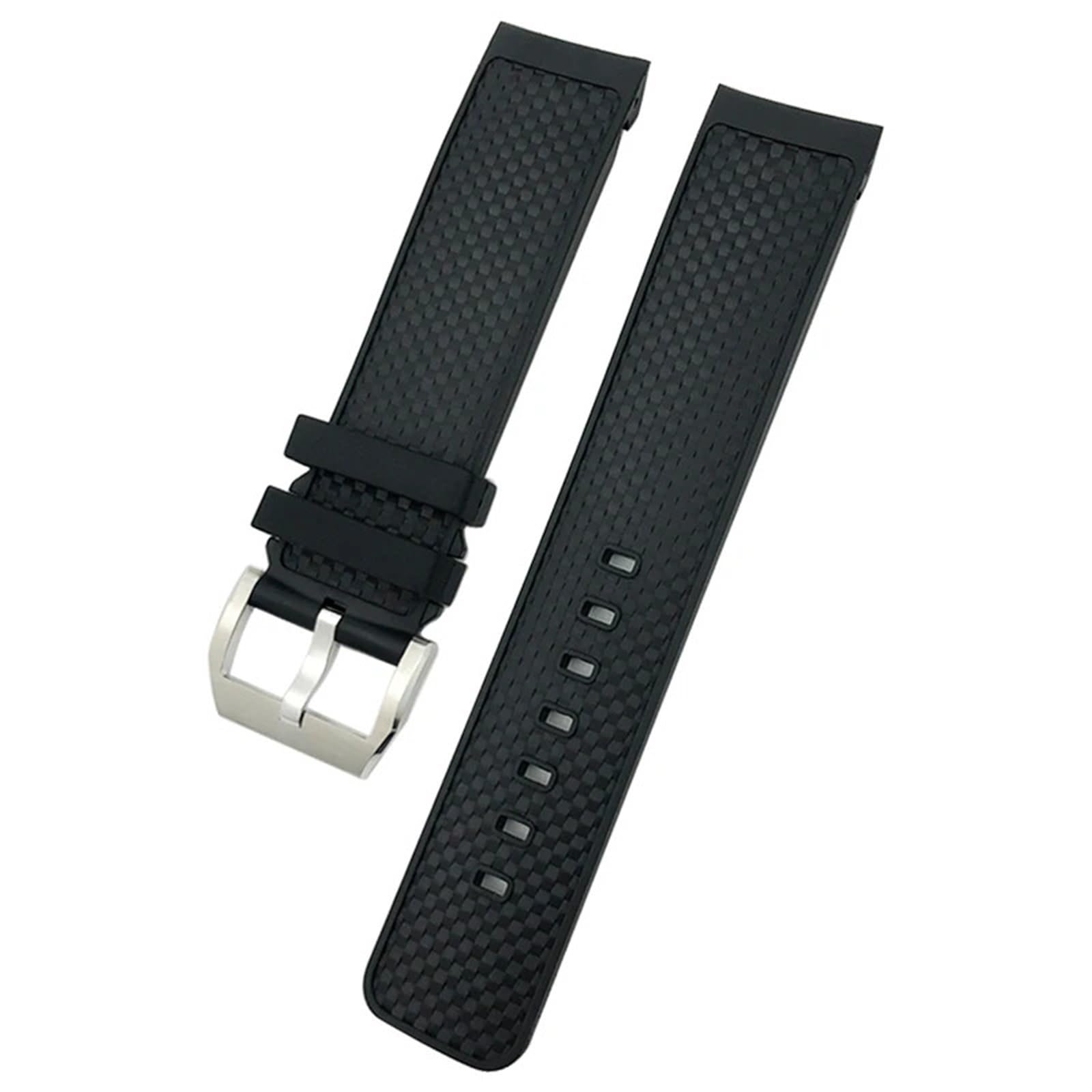 Correa de Reloj de Silicona de Goma de 22 mm Apta para Correas de Reloj automáticas iw329001/002 Negras Resistentes al Agua de liberación rápida
