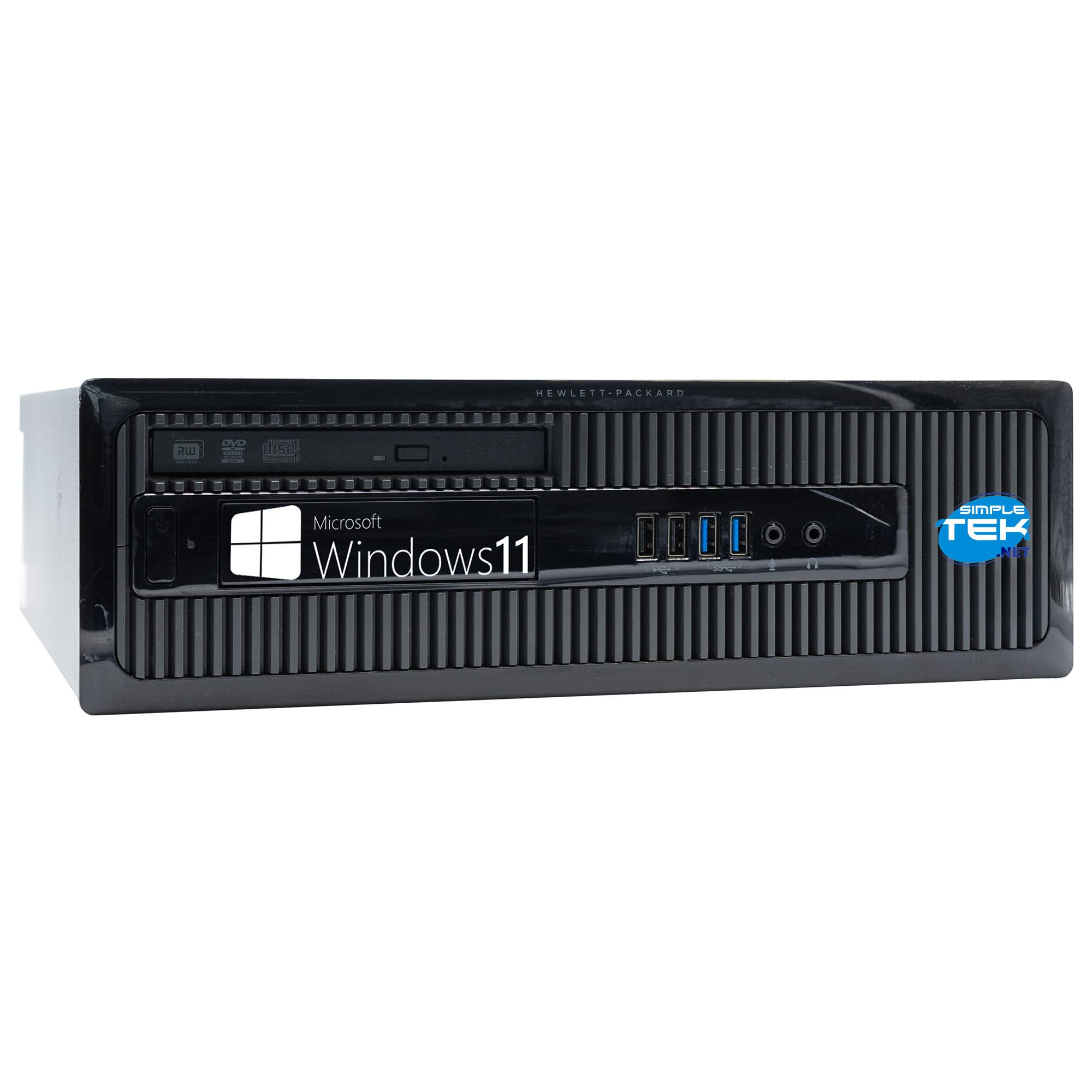SIMPLETEK - Computer Fisso SFF Desktop PC i5 | Win 11 Pro | 16GB RAM | 240GB SSD + 1TB HDD | GT710 4GB | DVD-RW CD | RS232 (Ricondizionato)