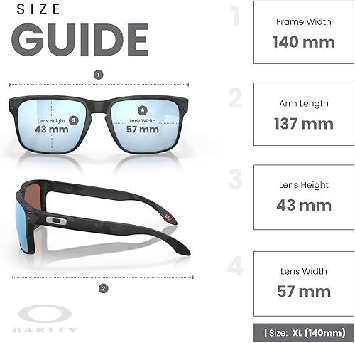 Miniatura 4 de Oakley Holbrook OO9102 - Gafas de sol cuadradas para hombre + paquete con correa + paquete con kit de gafas de diseñador iWear