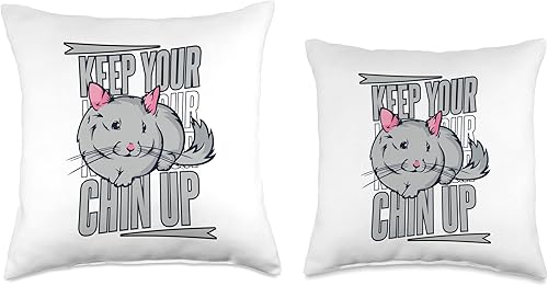 Miniatura 3 de Toys Chinchilla Cage Plush Stuffed Animal Gifts Keep Your Chin Up Chinchillidae - Almohada Chinchilla de cola larga, 16 x 16 pulgadas, multicolor