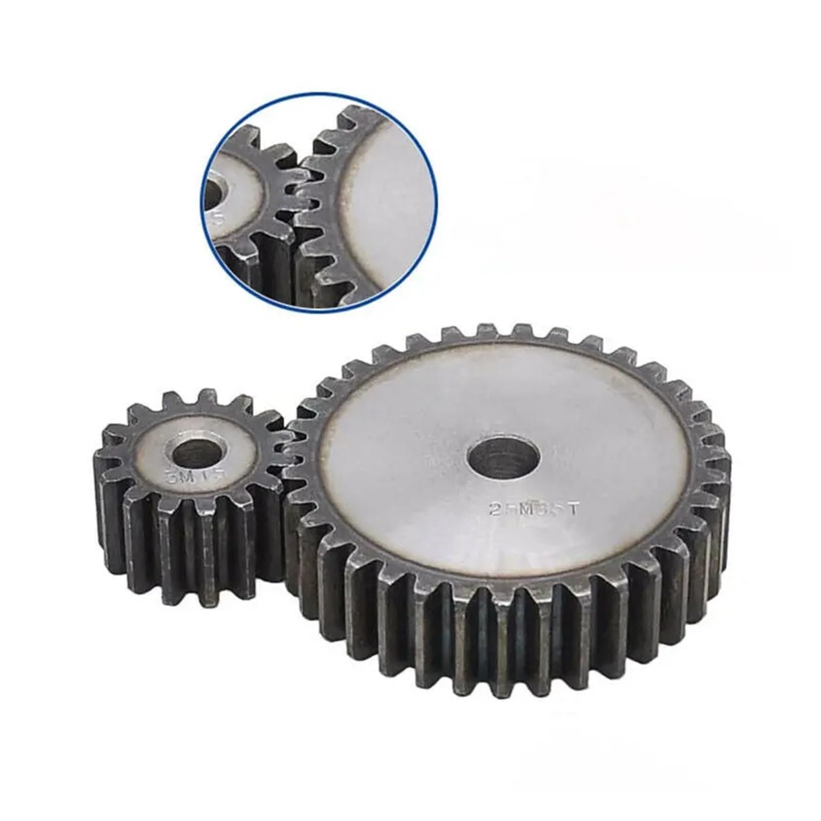 Pignon de Machines industrielles Engrenage Droit 2.5M Module 10-25 Dents en Acier sans Pas pignon cylindrique Pas 7.85mm Profondeur de dent 5.625mm (Size : 16 Teeth)