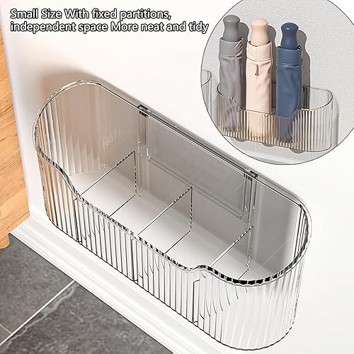 Miniatura 5 de Organizador de puerta de gabinete de 2 piezas, organizador de gabinete de cocina autoadhesivo, caja de almacenamiento para puerta de gabinete para