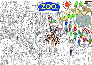 Zoo Colouring in Poster - Giant Size: 100 x 70 cm
