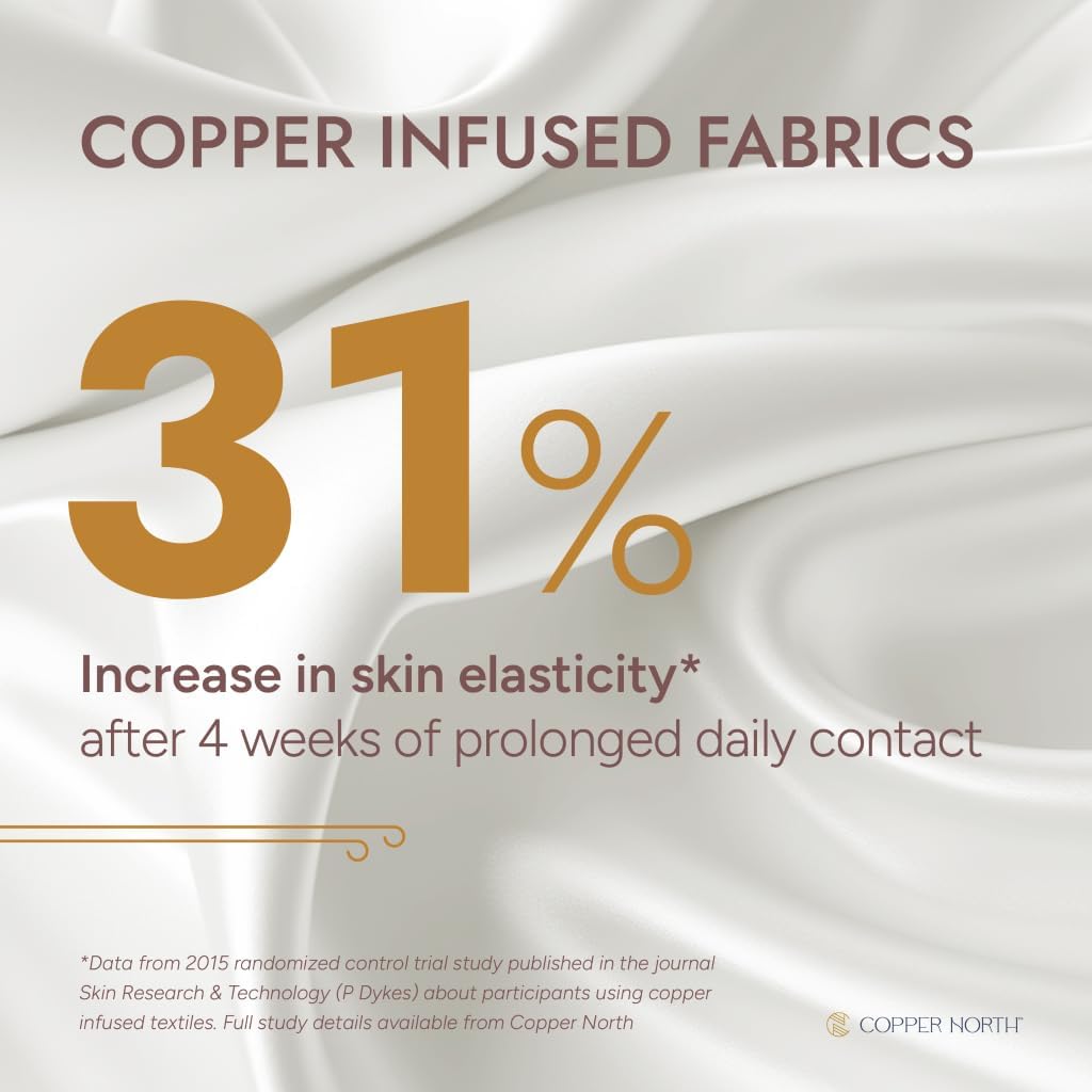 Copper Infused Pillowcase 100% Pure Silk | 22 Momme Mulberry Silk | Clearer Skin & Smoother Hair, Anti-Acne, Anti-Aging, Naturally Cooling (2 Cases, King, Gold)
