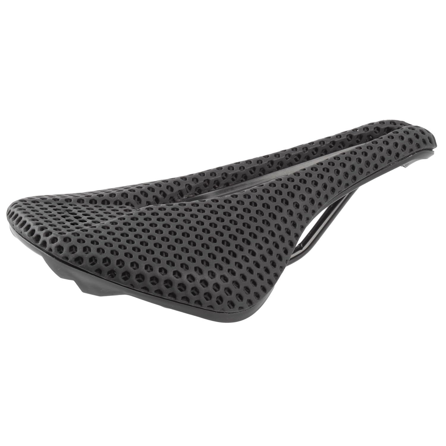 Sellino per bicicletta 3D Comp: sella da corsa anatomica, nylon, nero