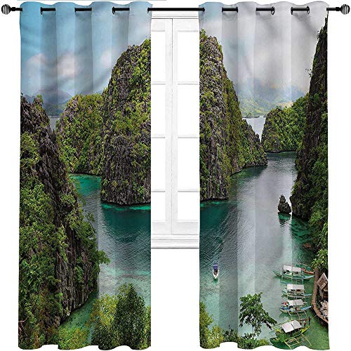 HouseLookHome Blackout Curtain Island Block Out Drapes Outside Curtain Cliff in Philippines