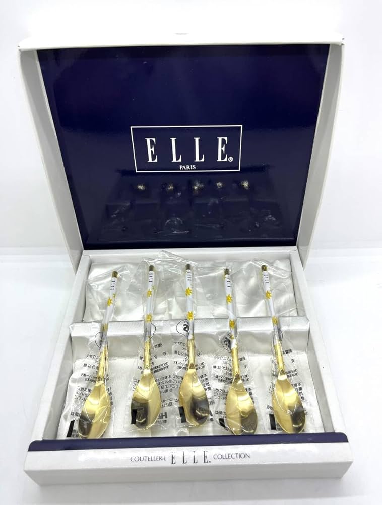 Amazon.co.jp: ELLE カトラリーセット スプーン5本セット エル