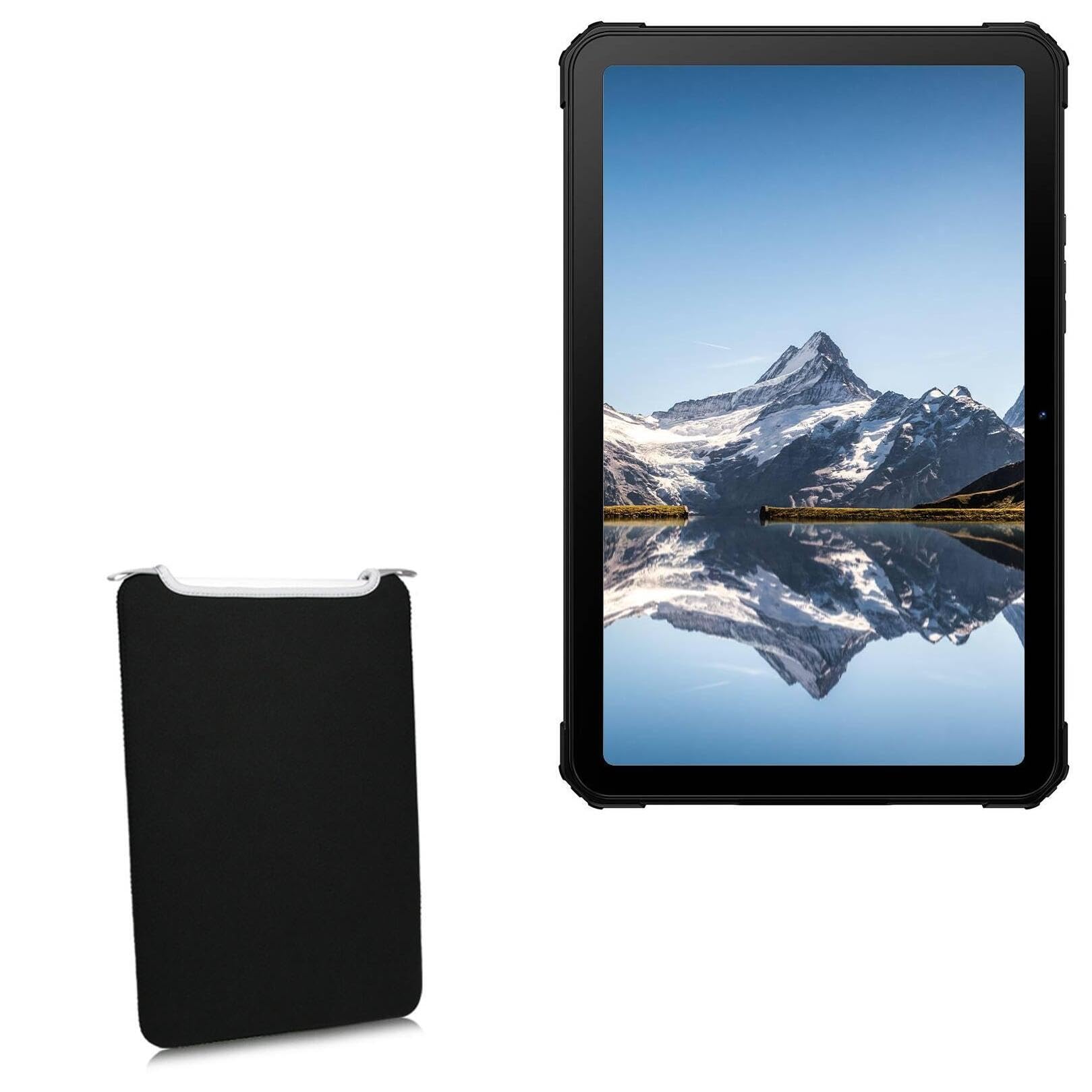 BoxWave Case Compatible with FOSSiBOT DT1 - SlipSuit, Soft Slim Neoprene Pouch Protective Case Cover - Jet Black