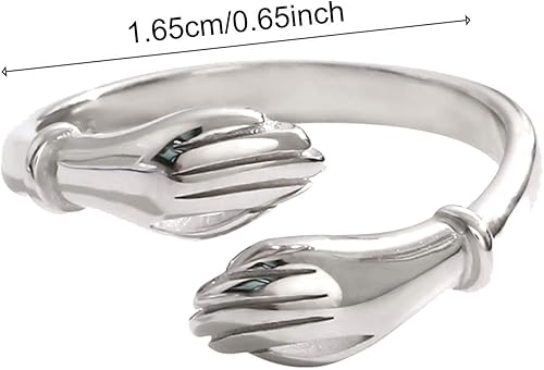 Miniatura 5 de Anillos de oro para mujer tamaño 9 anillos de pulgar para mujer joyería de oro anillo abierto regalos creativos para mujer anillos de amor para