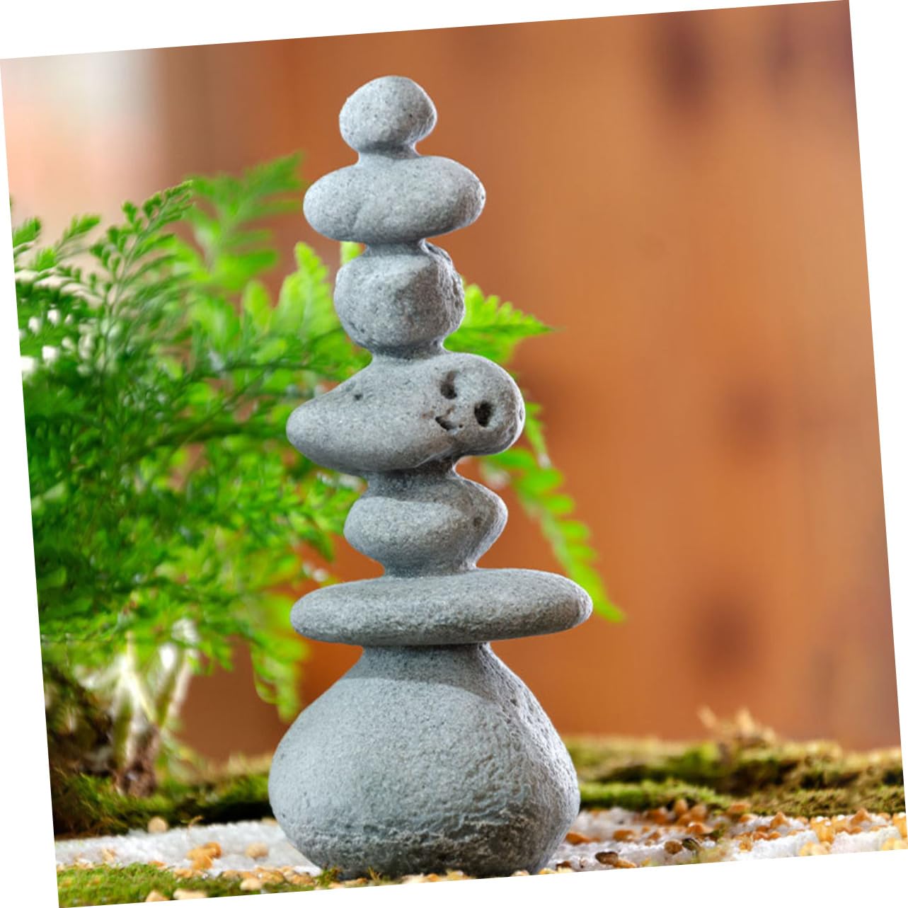 庭石　ガーデン Amazon.co.jp: 3個 ガーデンマイクロ風景 屋外ガーデンデコア ロック