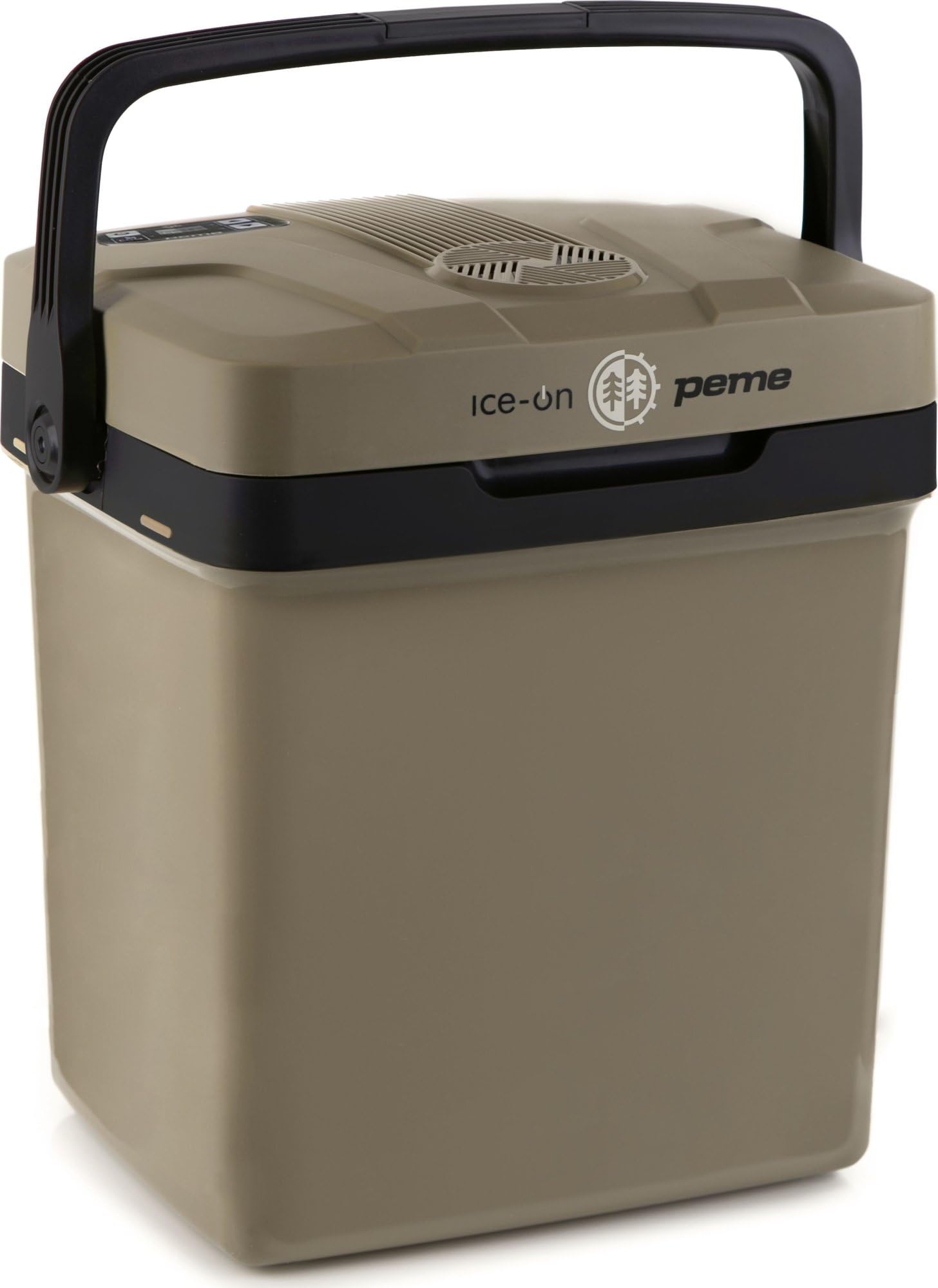 peme Esencial | 23 L | Sand Storm | Termoeléctrico | con Modo Eco | AC/DC | para Enfriar y Calentar | Caja Térmica con Conexión de 12 Voltios y 230 Voltios | Mini Frigorífico para Coche y Camping