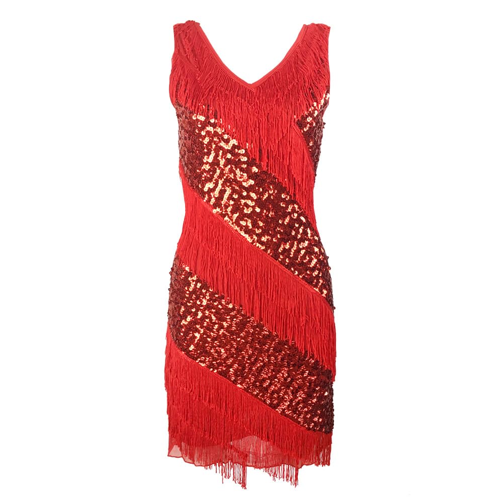 Robe de cocktail fluide Baisdan camoufle les hanches avec élégance - 8