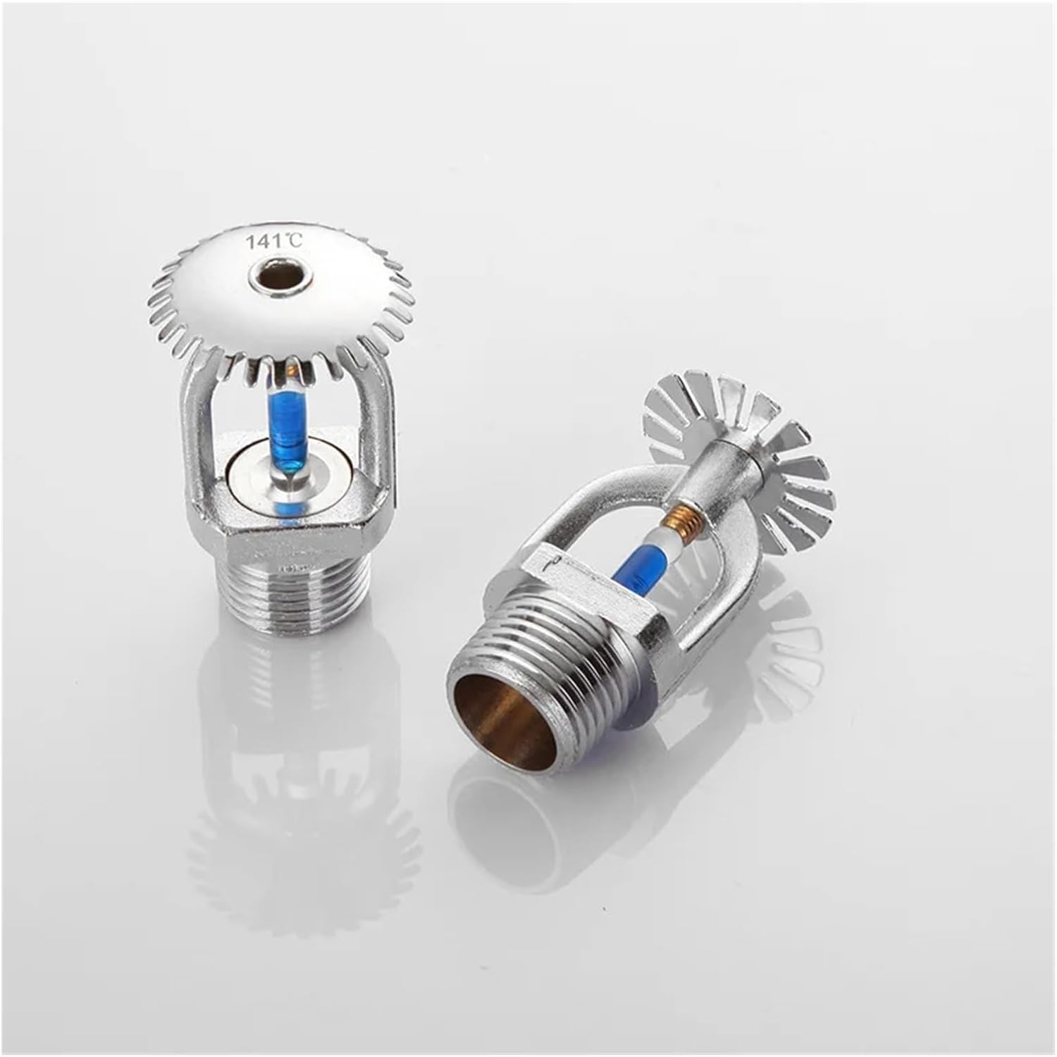 5Pcs Fire Sprinkler Head DN15/141 Degree High Temperature Resistant Extinguishing System Equipment Spray(UP TYPE)