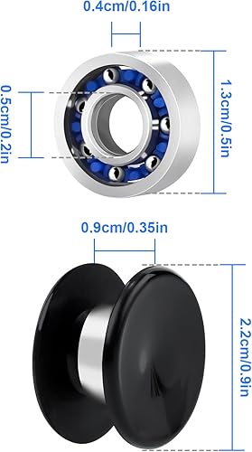 Vista 32 de NiArt Fidget Finger Spinner DIY Resina Epoxi Fundición Molde de Silicona Kit 5 Moldes con 10 Rodamientos, Alivio del Estrés Juguete de Mano Fidget