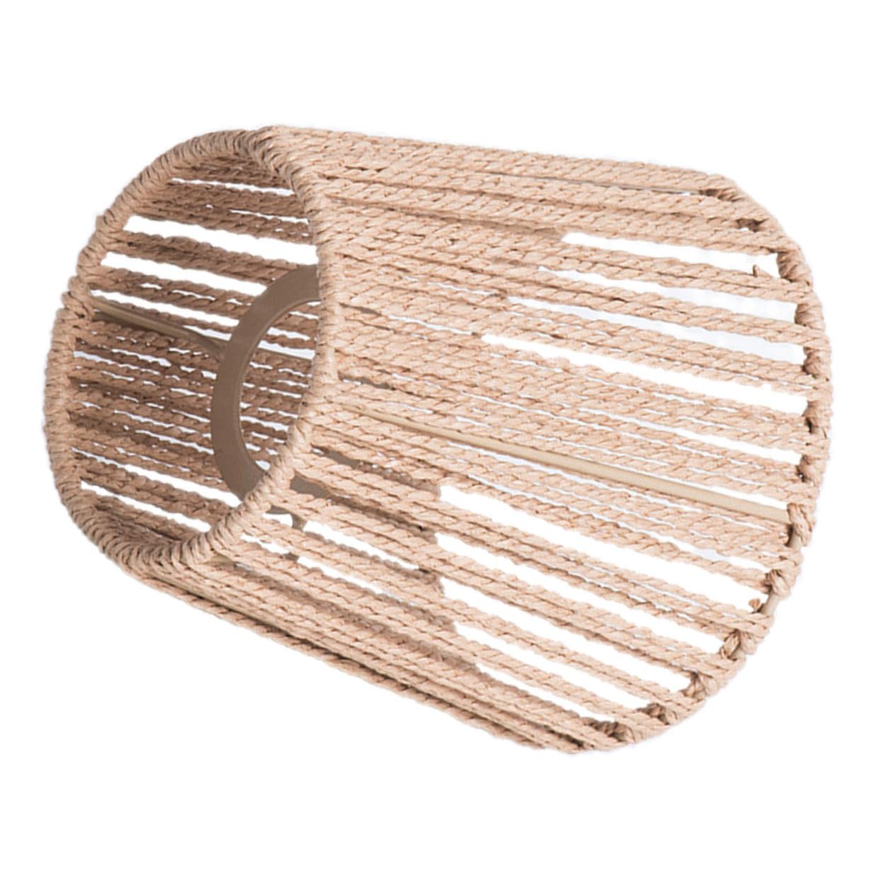 STOBAZA Pantalla De Lámpara De Mimbre y Ratán - 3 Piezas Protector De Cuerda Para Restaurante, Color Khaki