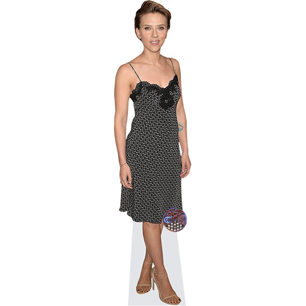 Scarlett Johansson (Black Dress) Mini Size Cutout