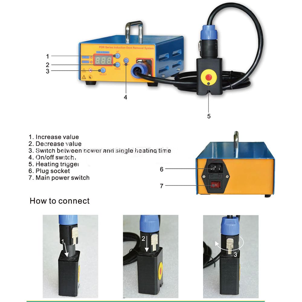 Machine de Chauffage par Induction PDR, boîte de Machine de Chauffage, Outil de débosselage sans Peinture pour Voiture, réparation de débosselage Automobile