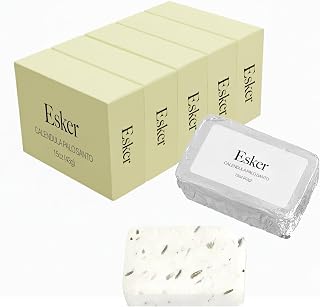 Esker - Aromatic Shower Steamer Refill Pack | Vegan, Cruelty-Free, Clean Beauty (6 Calendula Palo Santo Steamers, NO Holder)