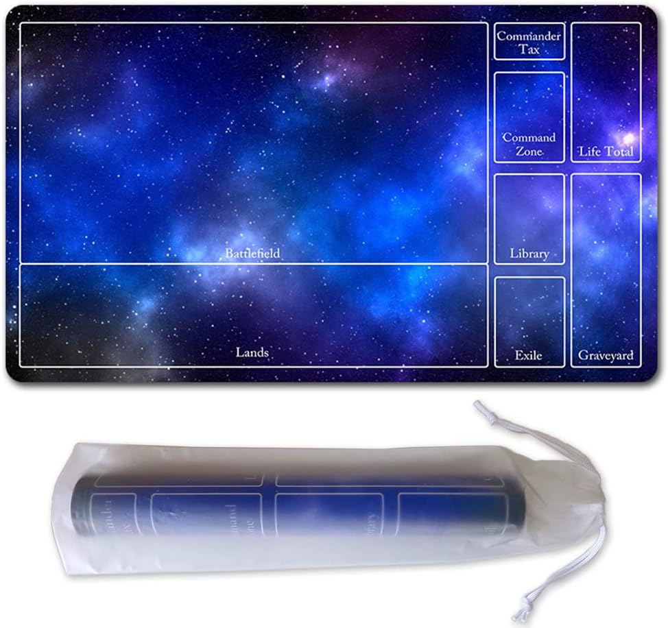 SIXTORE Starry Sky 14x24in MTG Playmat with MTG Zone Layout