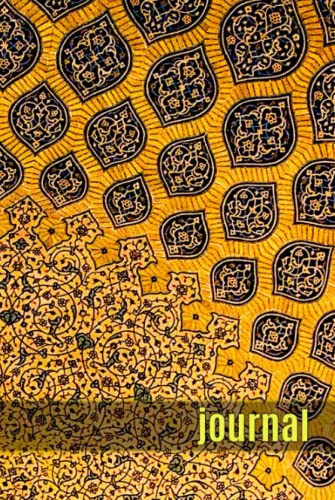 Cahier de notes d'art persan unique avec pages lignées haute qualité