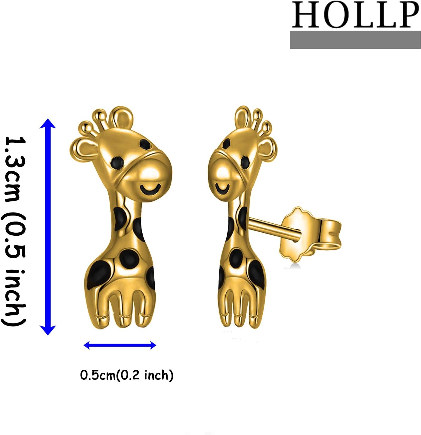 HOLLP Giraffe Earrings Animal Jewelry Giraffe Lovers Gift for Mom Girlfriend Women Teen Girls - Image 2