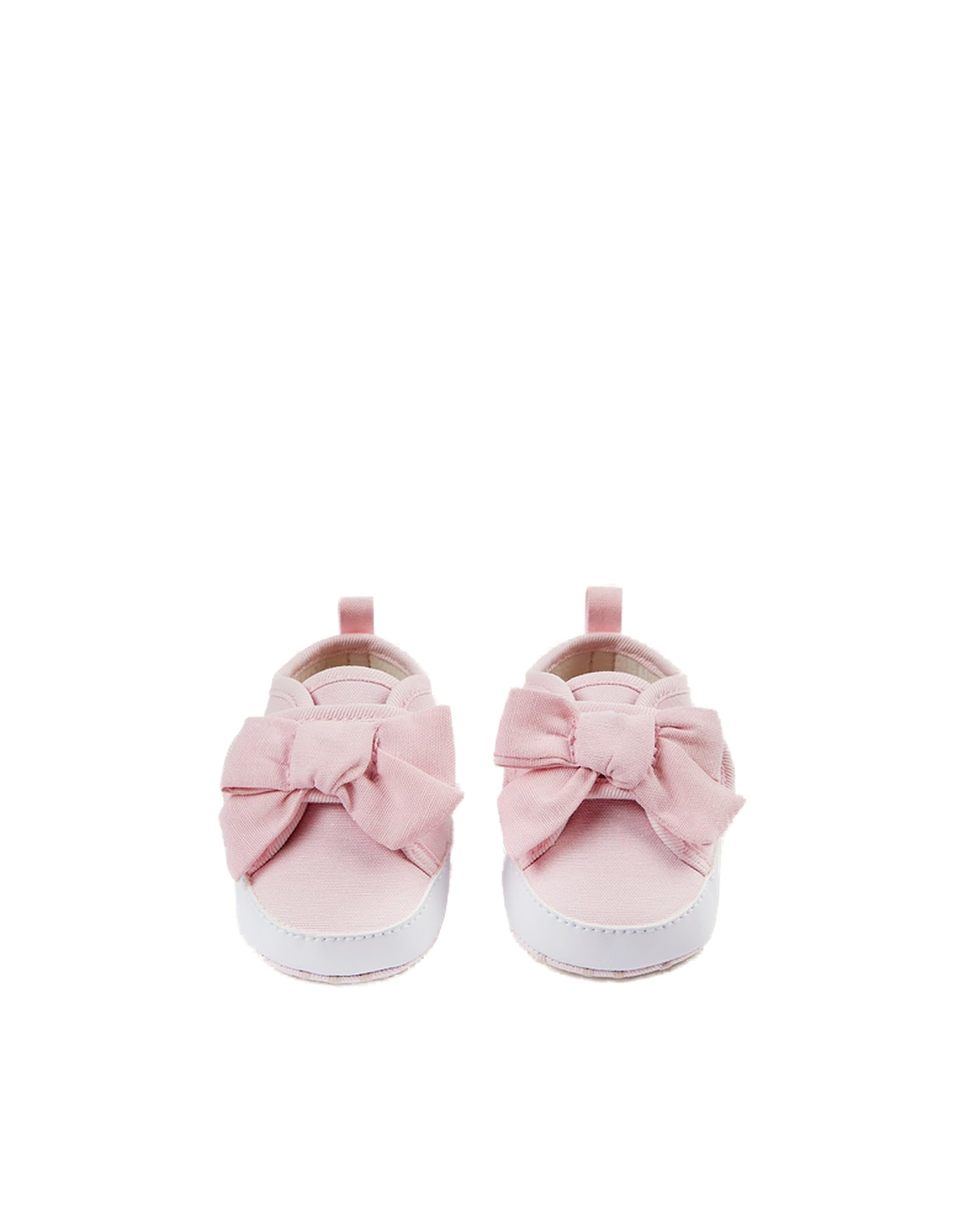 zippy Girl Fabric Trainers With Bow