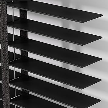 Faux Wood Blinds & Shades, Cordless, Custom Size W2072" H3082", Blinds for Indoor Windows, Room Darkening Window Blinds for Home Interior Windows and DoorsBlack