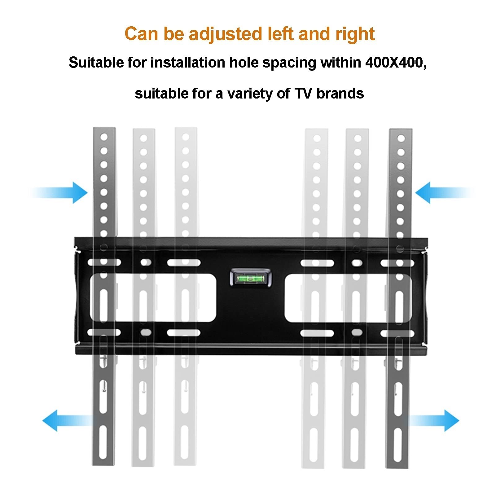 LIU- Soporte De Pared Inclinable para TV para La Mayoría De Televisores Planos De 20 "-55", VESA Máximo De 400x400 Mm Sostiene hasta 50 KG Nivel De Burbuja Incorporado