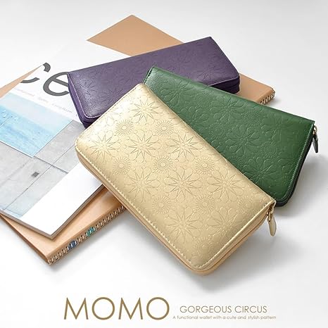 ももページ Amazon | [BRUCKE] MOMO ラウンドファスナー 長財布 レディース