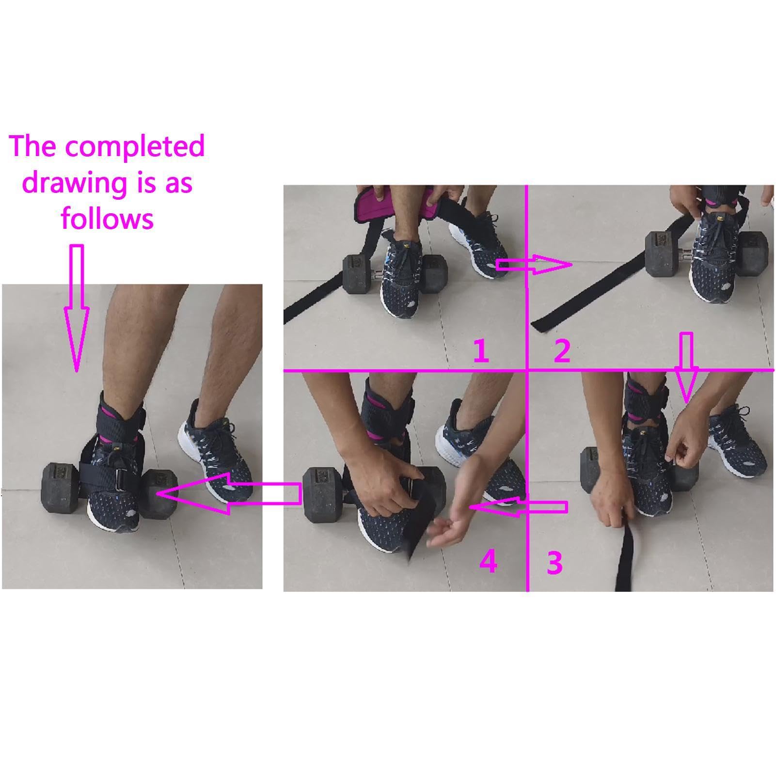 Sangle De Cheville En Néoprène Pour Haltérophilie Avec Fixation De