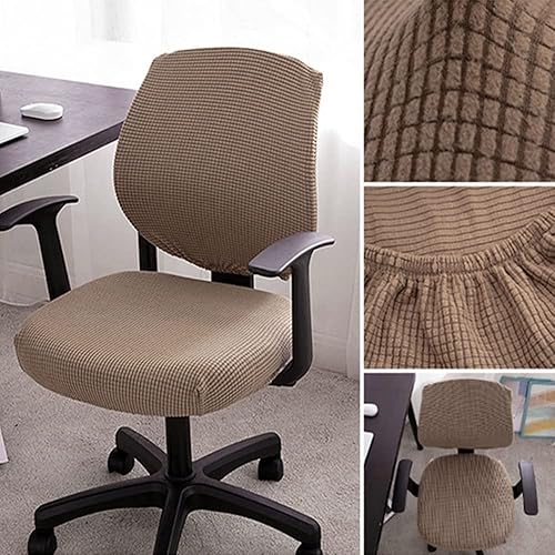 Miniatura 3 de Sunnyway Funda elástica para silla de oficina, funda elástica para silla de escritorio, funda de asiento para silla de computadora, elastano