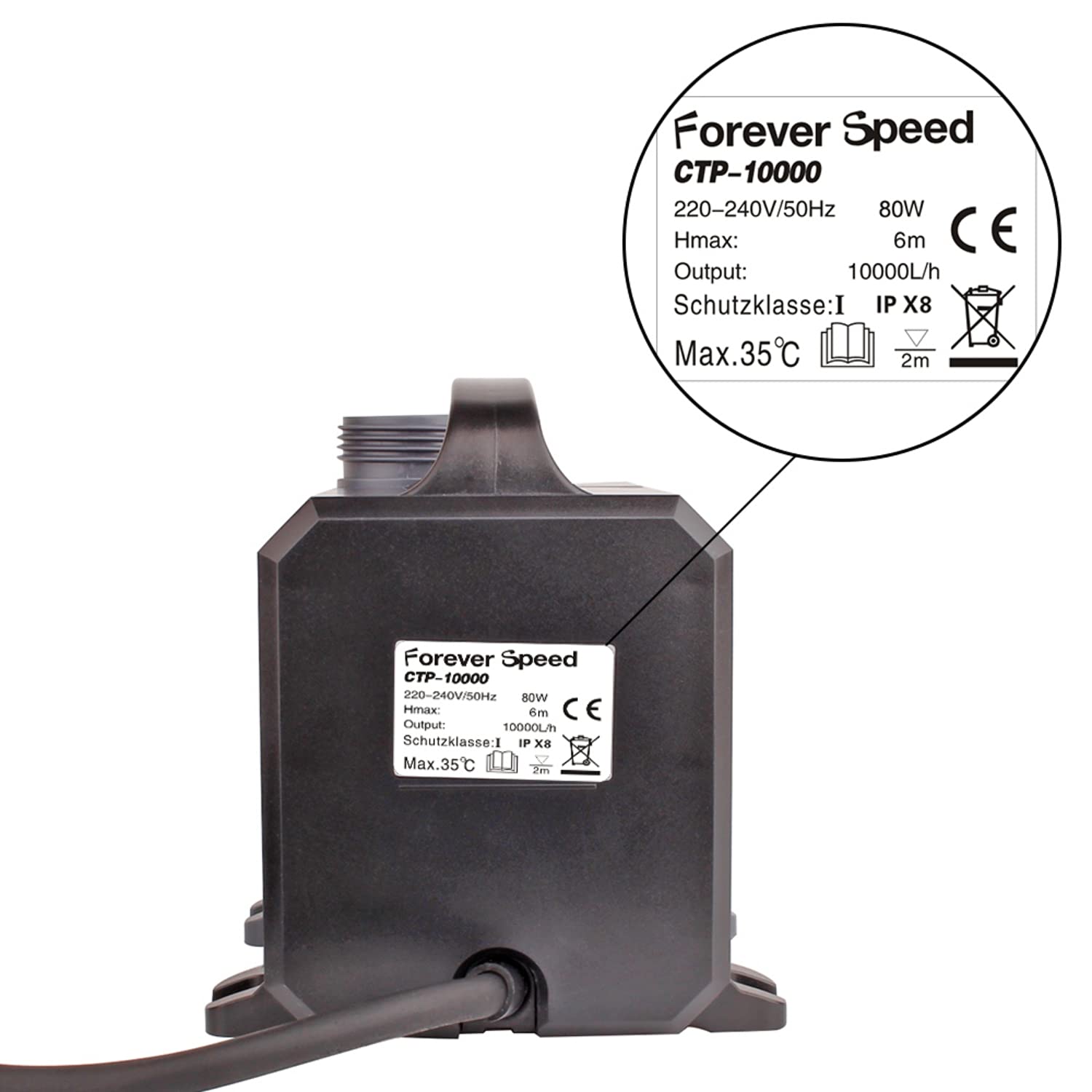 Forever Speed Bomba de agua para estanque (3000-12000 L/H) — view 2