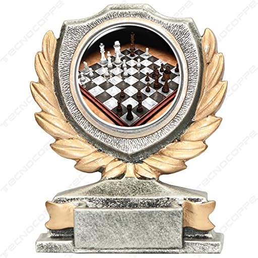 tecnocoppe Trofeo Ajedrez h 12 cm Placa personalizada de regalo | Ya disponible en tu tienda friki favorita! En mundofriki.es!