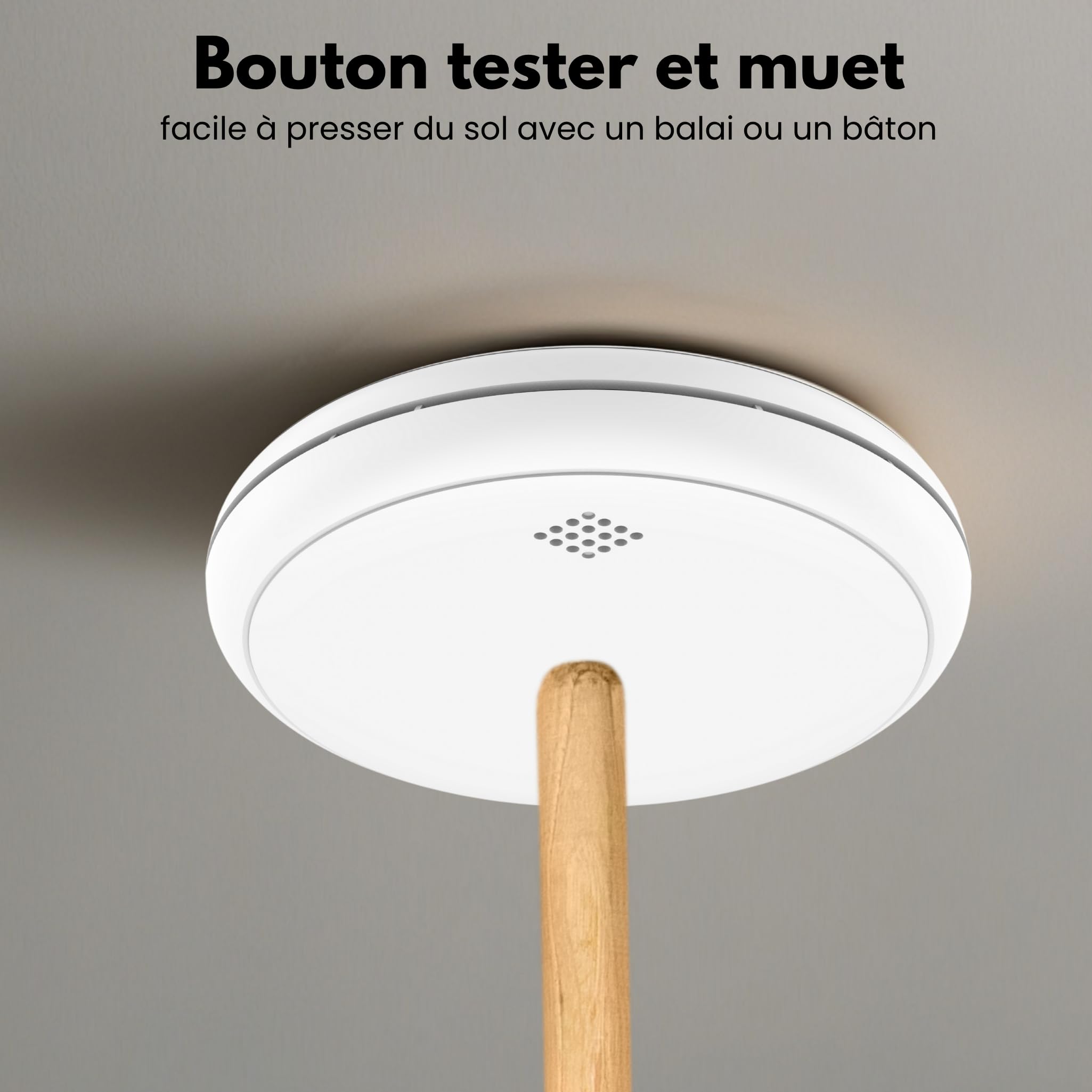 Aroha Safety Pro Détecteur Combiné avec Fumée et Monoxyde de Carbone Sleep Line - Batterie de 10 Ans - Alarme Incendie & Alarme de CO - 5 pièces
