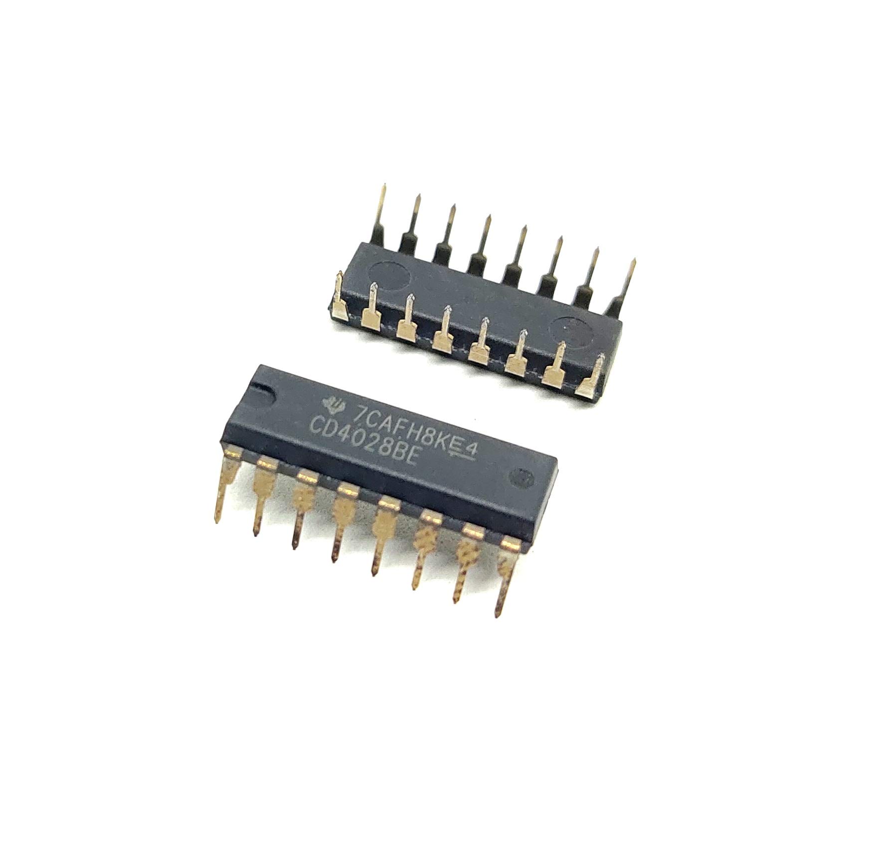 INVENTO 2Pcs 4028 IC CD4028BE Logic IC BCD to Decimal Decoder, 10