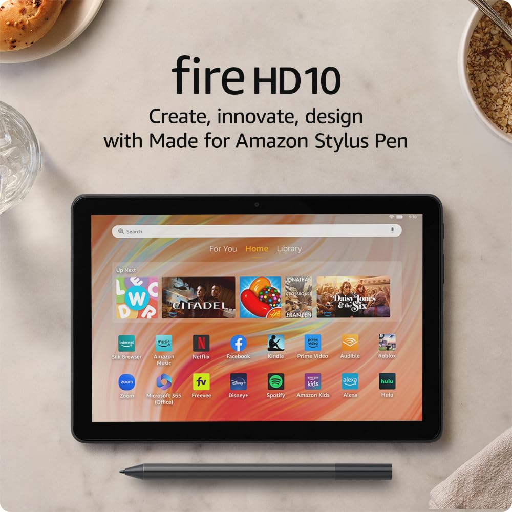 Amazon Fire HD 10 Tablet and Stylus Pen Bundle