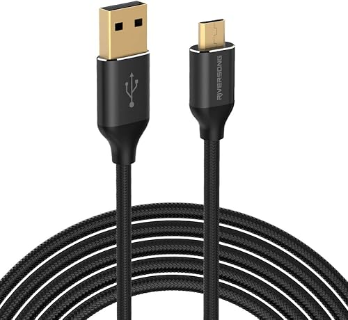 Riversong Hercules Supertension Wire Micro USB Cable, 1 Meter Length, Black