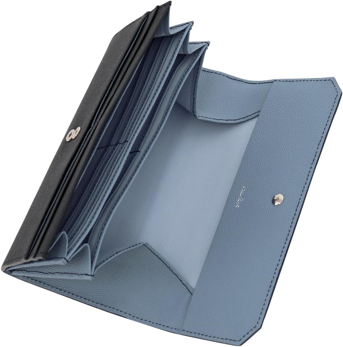 エアリスト] 長財布 かぶせ ギャルソン型 本革 レディース ステラ