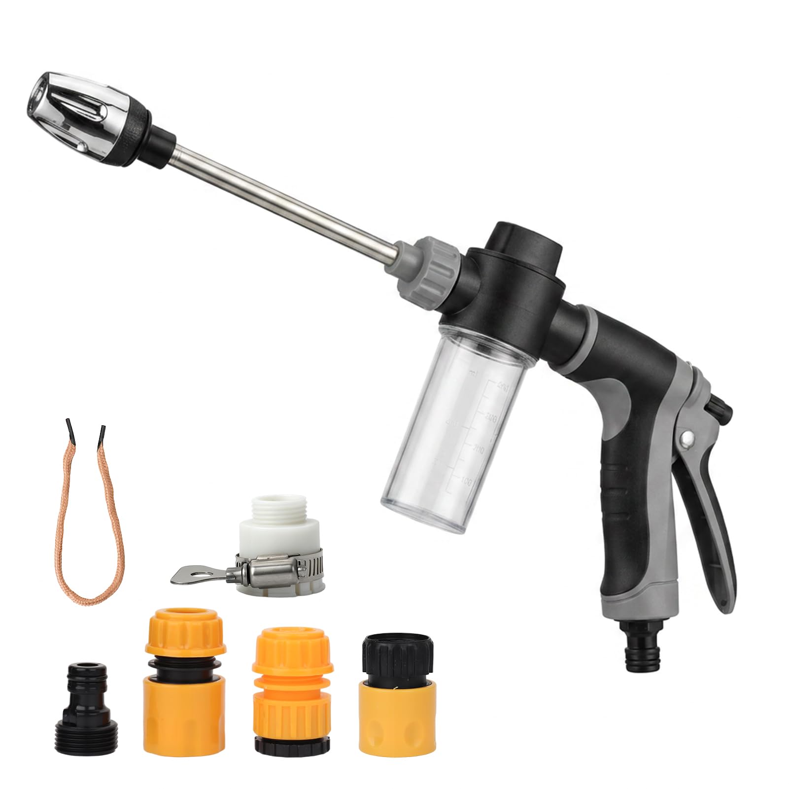 Haefan Pressure Washer, Hydro Power Water Jet Cleaner Attachment for Garden Hose, Adjustable High Pressure Nozzle Sprayer for Patio, Car, Driveway, Deck and Outdoor Surfaces