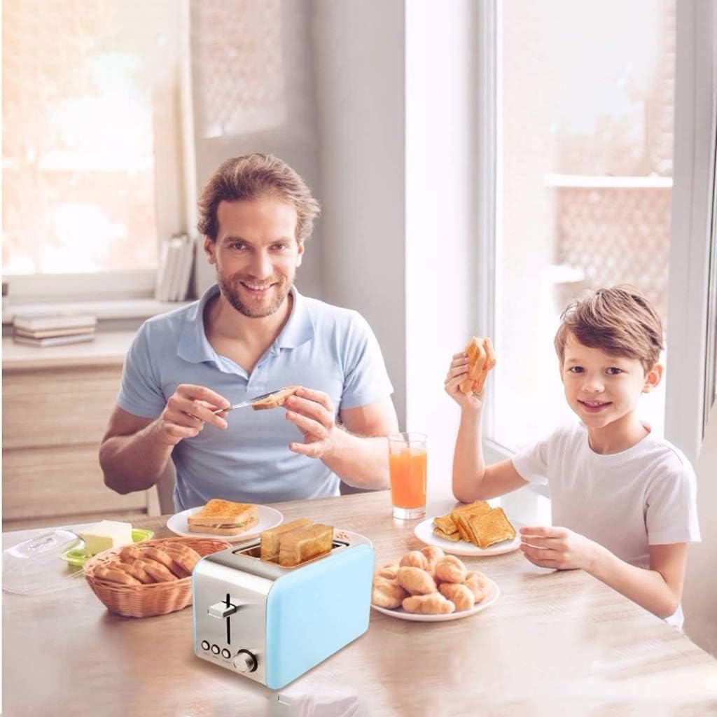 2-Slice Extra-Wide Slot Toaster with Cool Wall, Shade Selector, Toast Boost, Auto Shut-Off and Cancel Button (Color : Pink) (Pink)