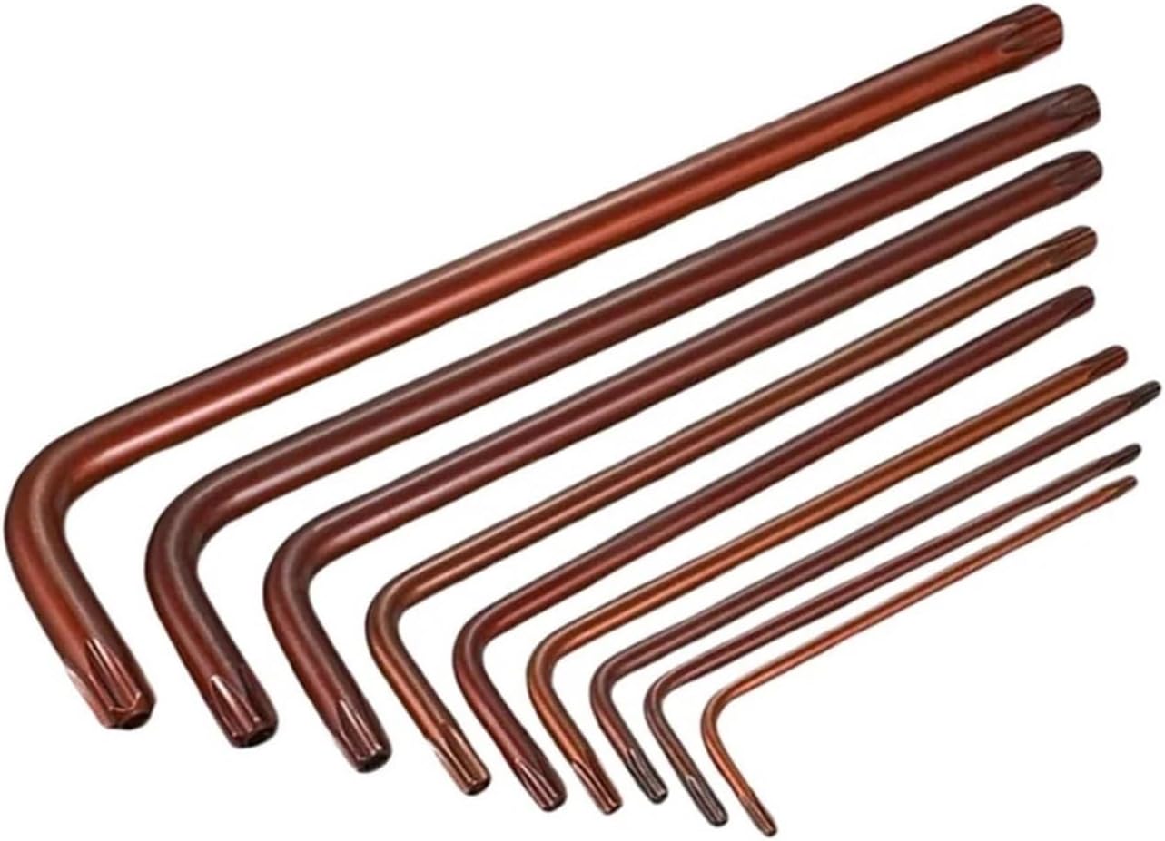 1個 L型レンチ ダブルエンドドライバーレンチ 六角トルクスヘッドスパナキー T10-T30 2ウェイスパナハンド(T45)