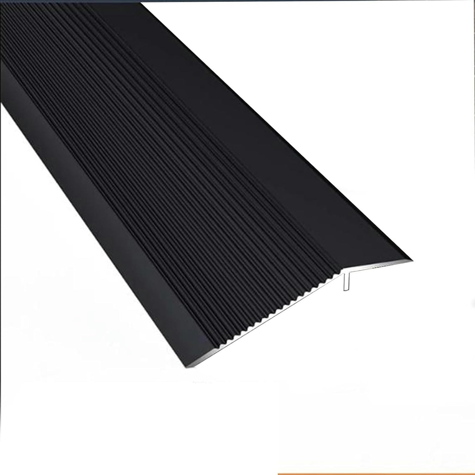 LGEOELIAS Floor Transition Strip Floor Cover Strips Self Adhesive Flooring Transitions Laminate Floor Strip Flooring Reducer, Suitable for Doorways Threshold Ramp Tile Laminate, Bridge The Height
